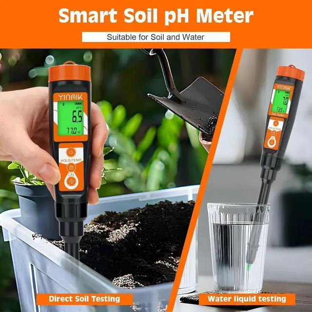 Alt view image 2 of 6 - Digital pH Meter for Soil, Soil pH Tester for Potted Plants