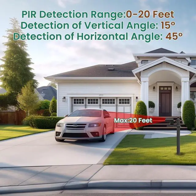 Alt view image 5 of 7 - Wireless Driveway Alarms with 58 Chimes,Drive Way Alarm Motion Sensor