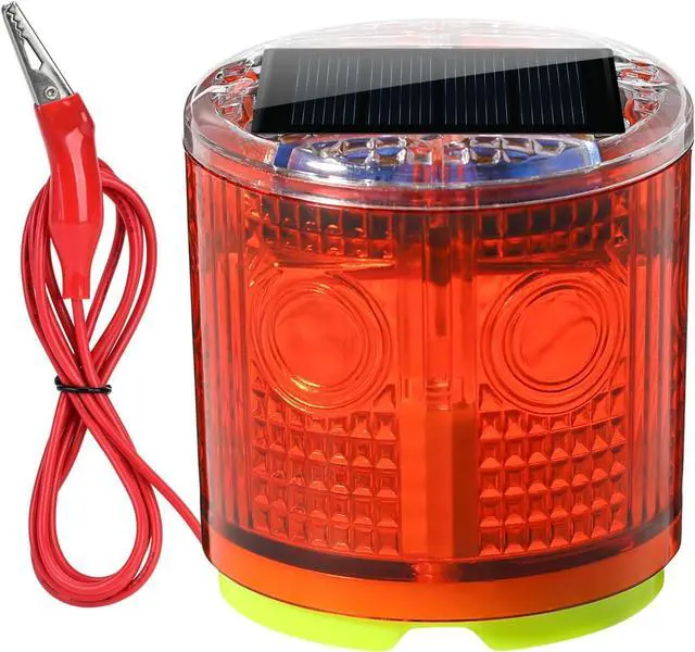 Main image of Electric Fence Idicator Light, Solar Fence Alarm with Light Transmission to 1/2 Mile, Ensure The Normal Operation of The Electronic Fence to Prevent The Invasion of Wild Animals, Red, MK-098