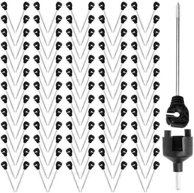 Main image of Electric Fencing Premium Stand Off/Long Arm Multi Purpose Insulator for Polywire/Polytape/Rope/Wire PK130 with 1 Free Socket Tool/Drill Chuck