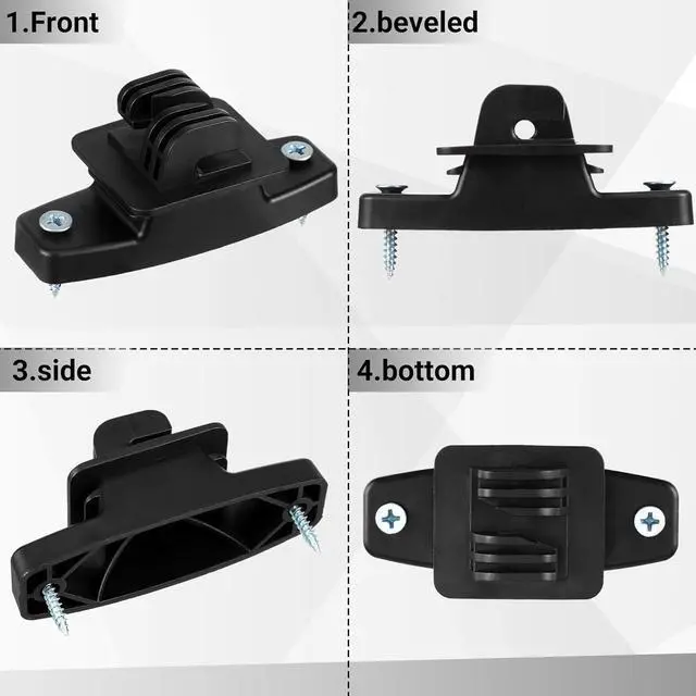 Alt view image 3 of 6 - 100 Pcs Electric Wire Fence Insulators Electric Fence Wood Post Claw Insulators Accessories Nail Wood Post Nail on Insulator for Hi-tensile, Heavy Duty Fencing Wire Polywire (Black)