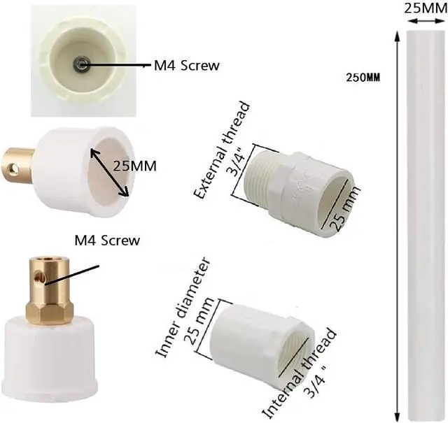 Alt view image 4 of 6 - 6 Set Cup Turner motor Kit Accessories for Crafts Tumbler,Includes Synchronous Turntable Motors,Coupling Connectors, Switch Cords - Ideal for Cuptisserie,Tumbler Cup Rotator Machince (5-6RPM)