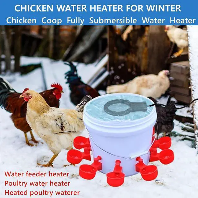 Alt view image 3 of 7 - 500W De-icer Submergible Bird Bath Heater Aluminum Cast for Livestock Poultry Horses, Cows, Birds, Wildlife Drinking Indoor Outdoors in Winter with 10 Foot Cord Birdbath Water Heater