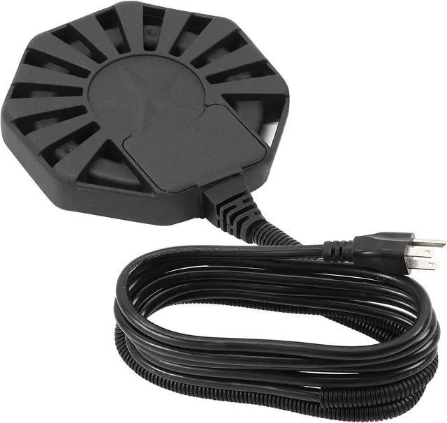 Main image of 500Watt Outdoor Aluminum Cast Pond De-icer, Thermostatic Control Bird Bath Heater,Chicken Water Heater,Stock Tank Heater for Livestock Poultry Cows,Horses,Birds,Wildlife Drinking for Winter