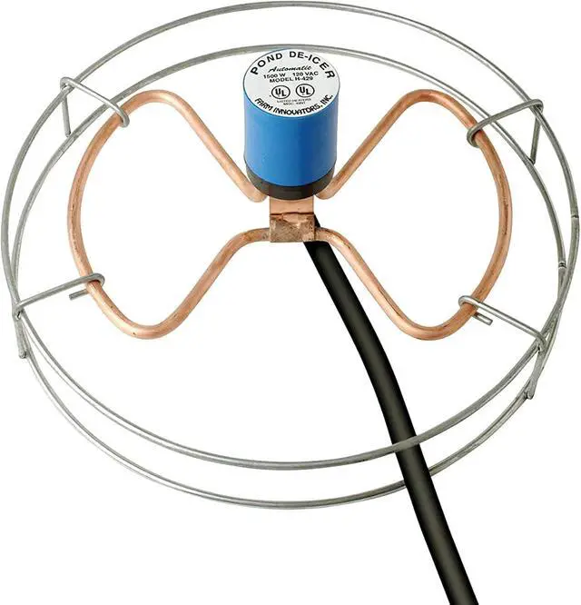 Alt view image 6 of 7 - Farm Innovators 1500 Watt Cast Aluminum Submergible Water Tank Heater Deicer with Self Regulating Thermostat for Farm and Home, Silver