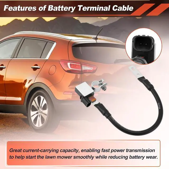 Alt view image 3 of 7 - Battery Negative Sensor Cable for Kia Sportage 2011 2012 2013 2014 2015 2.0L 2.4L Replace 37180-3W000 Battery Sensor Assembly 1pc
