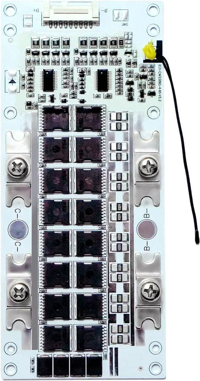 Alt view image 2 of 7 - BMS 8S 25.6V 100A Lifepo4 Battery Management System with Balance and Temperature Sensor, Screws and Wires,Common Port, Aluminum Substrate for Lifepo4 Battery Pack