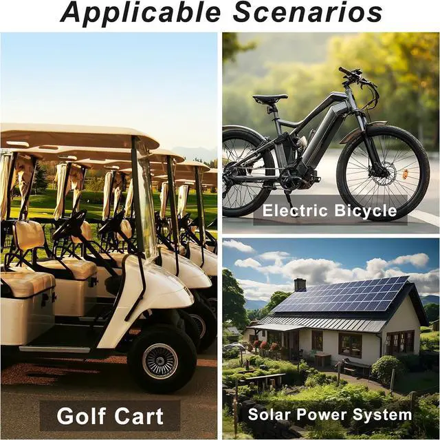 Alt view image 5 of 5 - MPPT Boost Solar Charge Controller, 12A Solar Panel Regulatorr 1260V Input for 24V/36V/48V/60V/72V Lead-Acid, LiFePO4 ,Flooded Batteries etc in Golf Cart,eBike,Club Car, Scooterand Solar System
