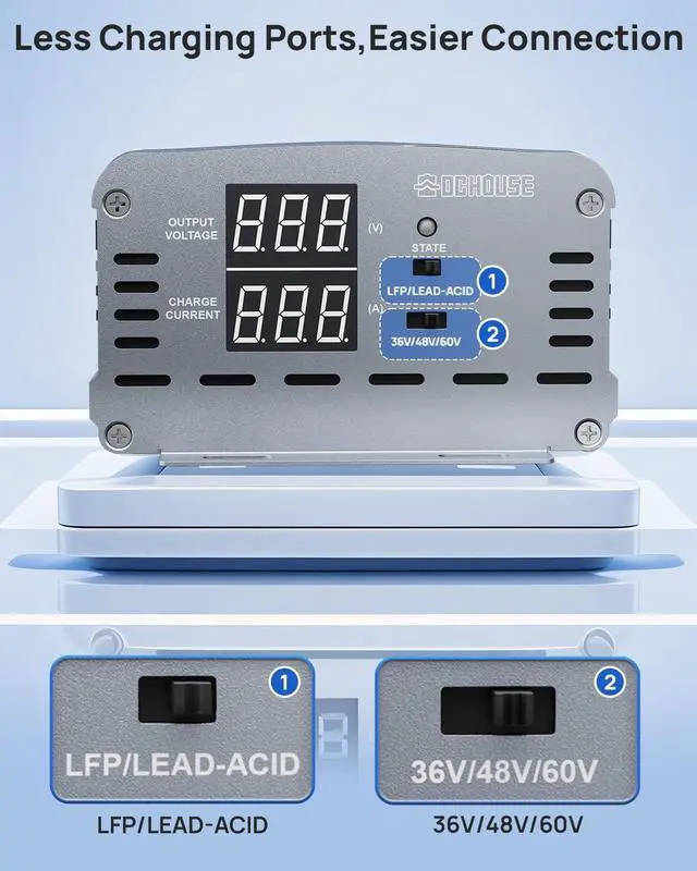 Alt view image 6 of 7 - 300W Boost MPPT Solar Charge Controller for 36/48/60V Golf Cart