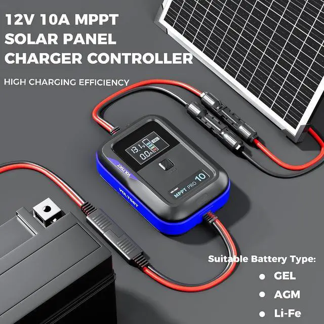 Alt view image 7 of 7 - MPPT Solar Charge Controller 12V with LCD Display Up to 50W