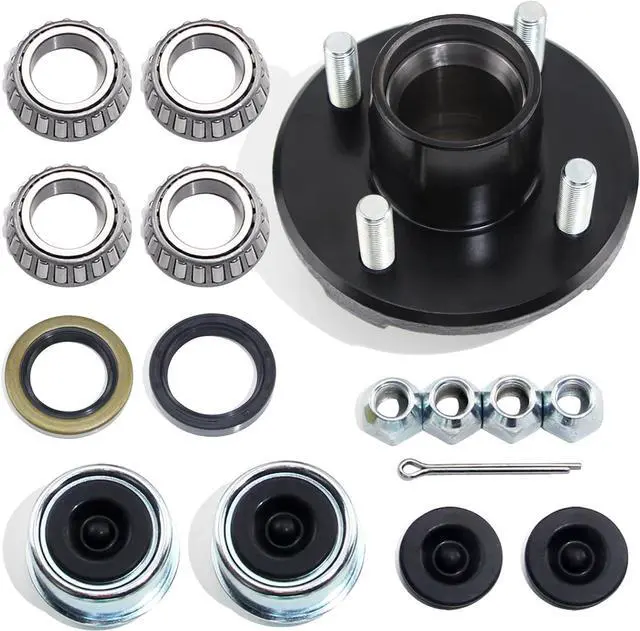 Main image of 4 on 4'' Trailer Hub Kit for 2000 lb 1" or 1-1/16" Straight Axle
