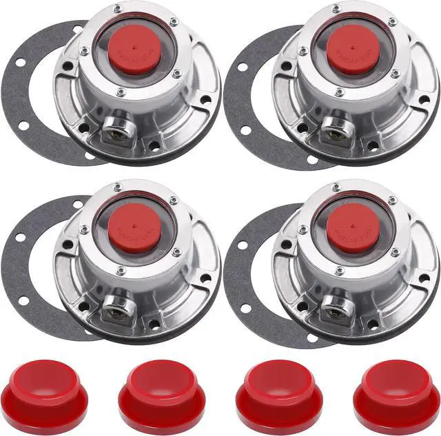 Main image of 4Pcs 343-4024 Aluminum Hub Cap with Gaskets & Plugs
