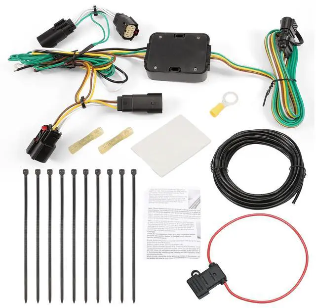 Alt view image 7 of 7 - 4-Pin Trailer Wiring Harness 56514 Fit for Trax 2024-2025 Vehicle-Side Custom, 4-Way Flat Output Custom Wiring Harness