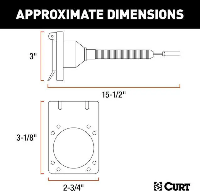 Alt view image 2 of 5 - Manufacturing 57676 7 Way Round to 4 Way Flat with Intergrated Test Lamps
