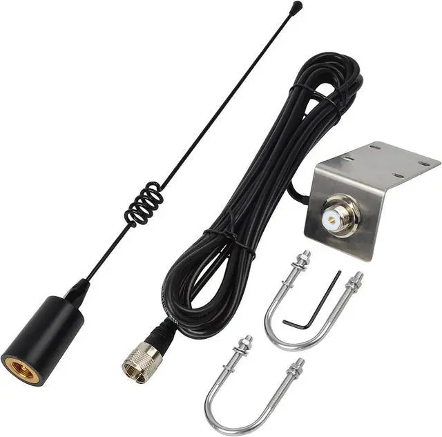 Main image of VHF Marine Antenna,156-163Mhz Low-Profile W/16.4ft(5m) RG-58 Coax Cable