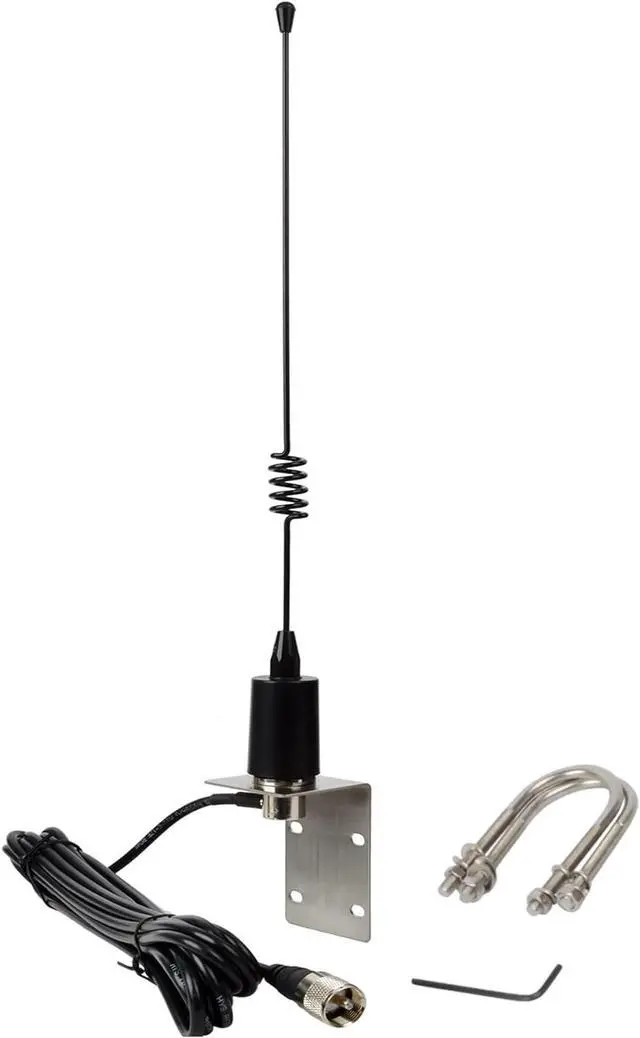 Alt view image 5 of 7 - VHF Marine Antenna,156-163Mhz Low-Profile W/16.4ft(5m) RG-58 Coax Cable