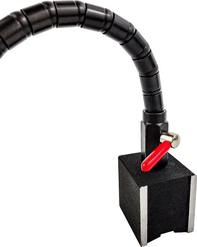 Alt view image 4 of 6 - (R Indicator Holder with Magnetic Base Stand Aluminum Strut & Steel, Flexible Arm, Max Force 176lbs/80kg for Dial/Test Indicators