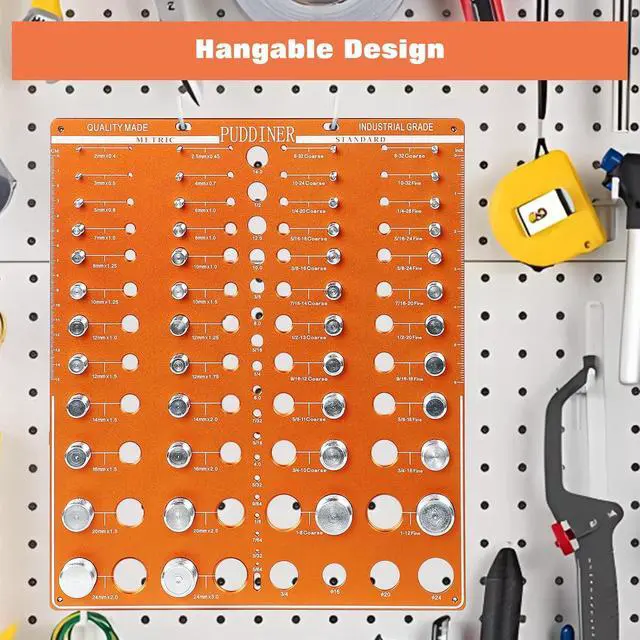 Alt view image 5 of 7 - 68 Nut and Bolt Thread Checker Standard and Metric, Screw Thread Gauge