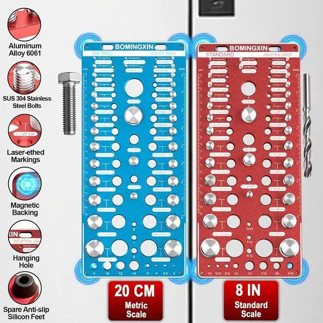 Alt view image 7 of 7 - 88 Thread Checker with 6 NPT Pipe Thread, Nut and Bolt Thread Checker