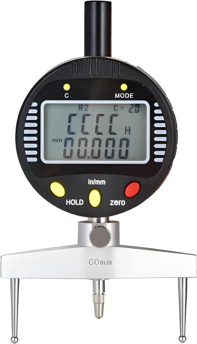 Main image of Digital Inner and Outer Radius Measuring Instrument with 10mm/20mm/30mm/60mm/100mm Replaceable Measuring Claws,Black Radius Range: 5-700mm (0.2-27.5in), Linear Range: 0-12.7mm (0-0.5in)