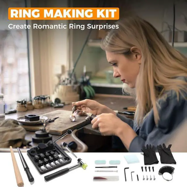 Alt view image 7 of 7 - Ring Bending Tool 14 Pcs Multi-Functional Jewelry Ring Making Tools