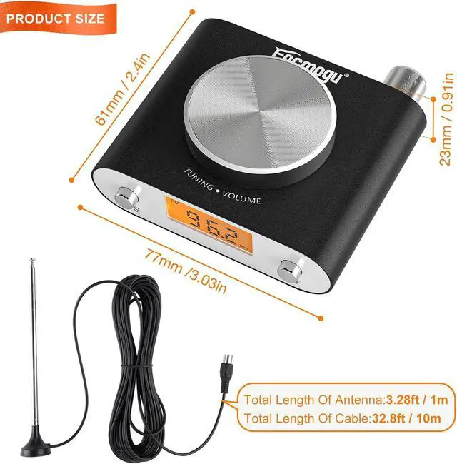 Alt view image 6 of 7 - FM Radio Receiver, Professional Si4730 Radio Receiver Mini Fm Tuner