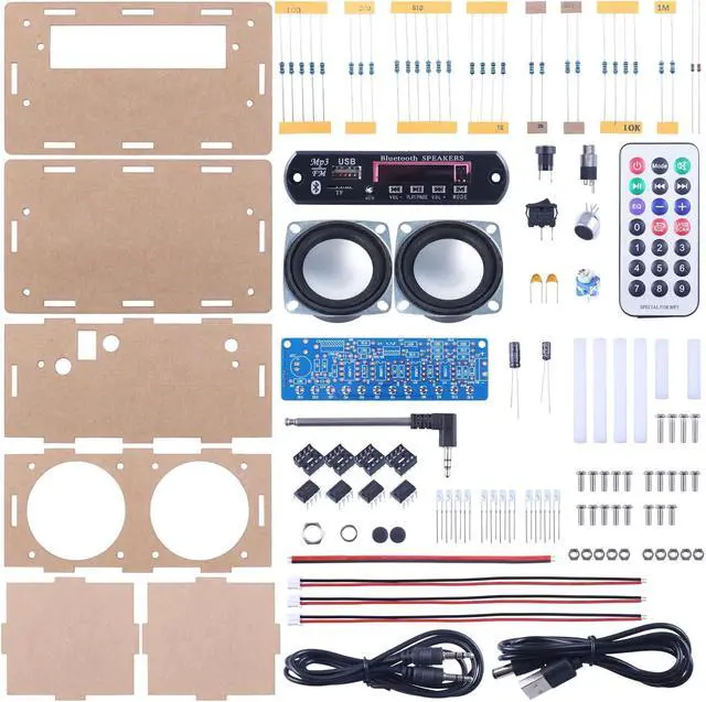 Alt view image 2 of 7 - DIY Bluetooth-Compatible Speaker Soldering Kit with FM Radio