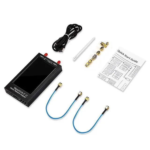 Alt view image 7 of 7 - Upgraded 4.3" NanoVNA-F V2 Vector Network Analyzer, 50KHz -3GHz Latest V0.4.0 HF VHF UHF Antenna Analyzer Ham Radio, 5000mAh VNA Analyzer Measuring S Parameters, SWR, Phase, Delay, Smith Chart