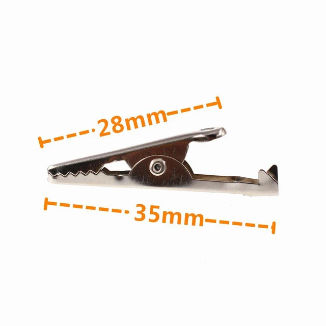 Alt view image 4 of 5 - 10-Pack Alligator Clip to Dupont Female Jumper Wire, 30cm Crocodile Test Lead for Breadboard, Arduino, Raspberry Pi, Electronics DIY