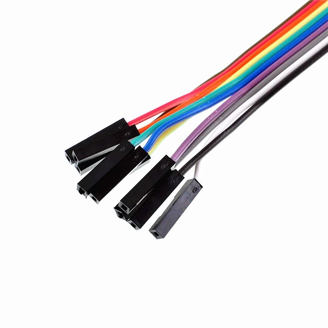 Alt view image 5 of 5 - 10-Pack Alligator Clip to Dupont Female Jumper Wire, 30cm Crocodile Test Lead for Breadboard, Arduino, Raspberry Pi, Electronics DIY