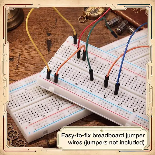 Alt view image 5 of 7 - 30 Pcs Solderless Breadboard 830 Point PCB Board Kit 6.9x1.8x3.4