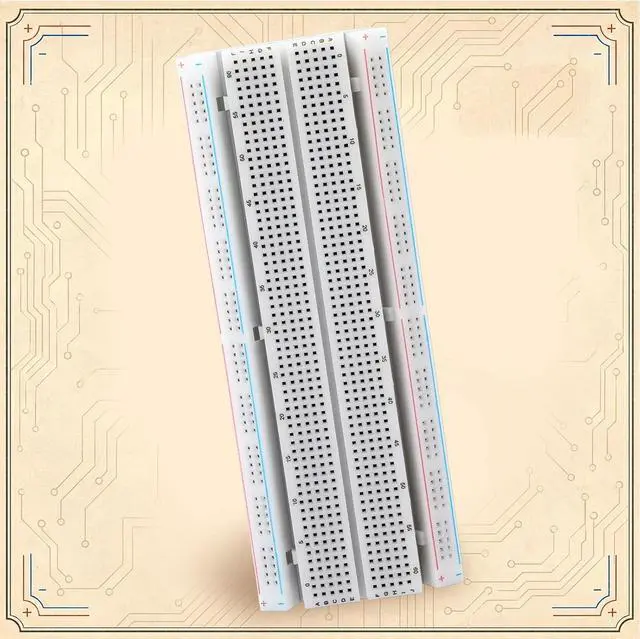 Alt view image 7 of 7 - 30 Pcs Solderless Breadboard 830 Point PCB Board Kit 6.9x1.8x3.4