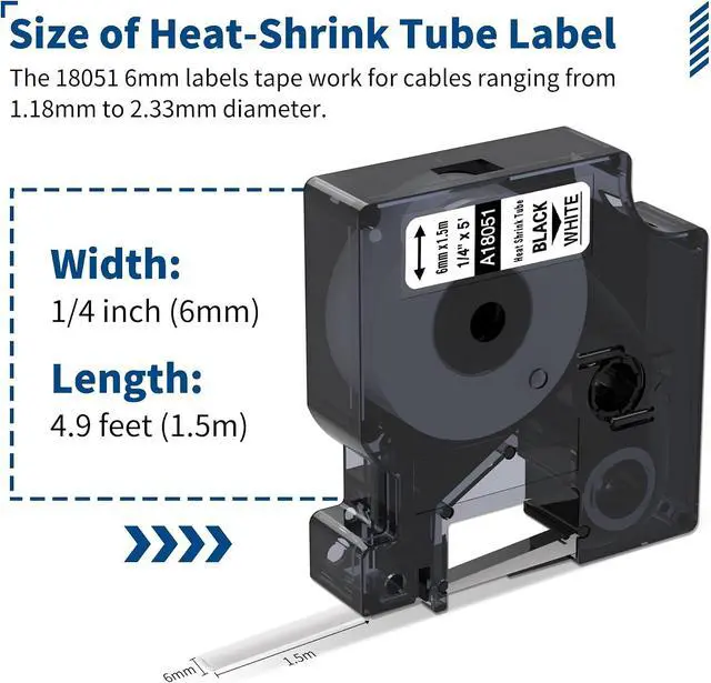 Alt view image 4 of 7 - Rhino Industrial Heat Shrink Tube 18051 A18051,1/4" 6mm,10-Pack