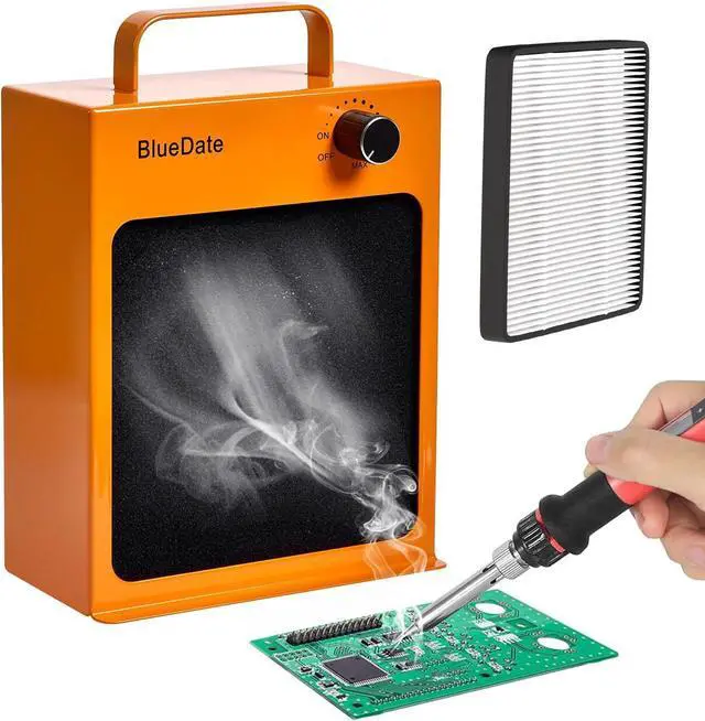 Main image of HEPA Solder Fume Extractor Fan Solder Smoke Absorber DIY Work Fan for Soldering Station, Hand Engraving, Jewelry Soldering Use with HEPA Filter