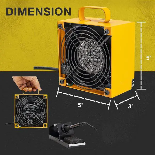 Alt view image 3 of 7 - Solder Smoke Absorber Remover Fume Extractor Soldering Filter