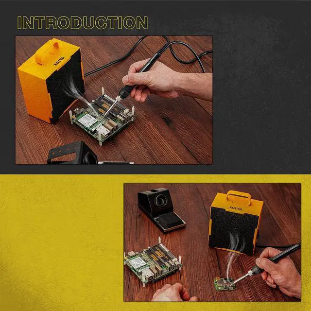 Alt view image 6 of 7 - Solder Smoke Absorber Remover Fume Extractor Soldering Filter