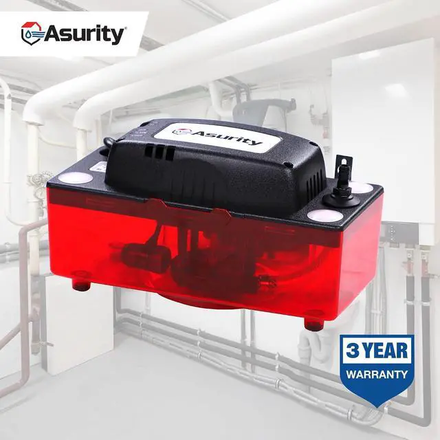 Alt view image 7 of 7 - Asurity by ULTRACP-22 120V Compact HVAC Condensate Pump with 22' Max Lift Height, Standard HVAC Condensate Removal Pump for Air Conditioners, Furnaces, or Dehumidifiers