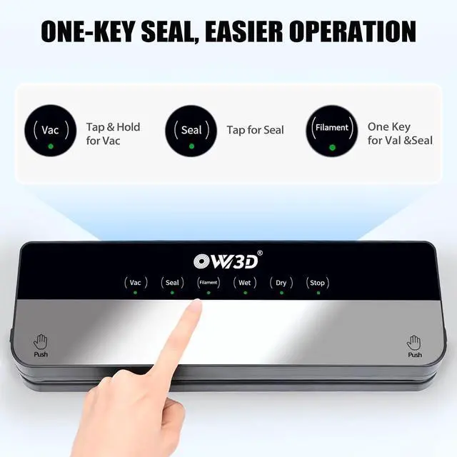 Alt view image 4 of 7 - 3D Filament Vacuum Sealer for Filament Storage Bags, Auto Completely Sealed, No air Leakage, 3D Printer Filament Storage Bags 30Pcs Vacuum Sealed Kit with 30 Desiccants