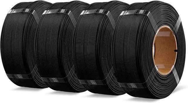 Main image of 4 Pack 1kg High Speed Refill PLA+ Filament, Black*4