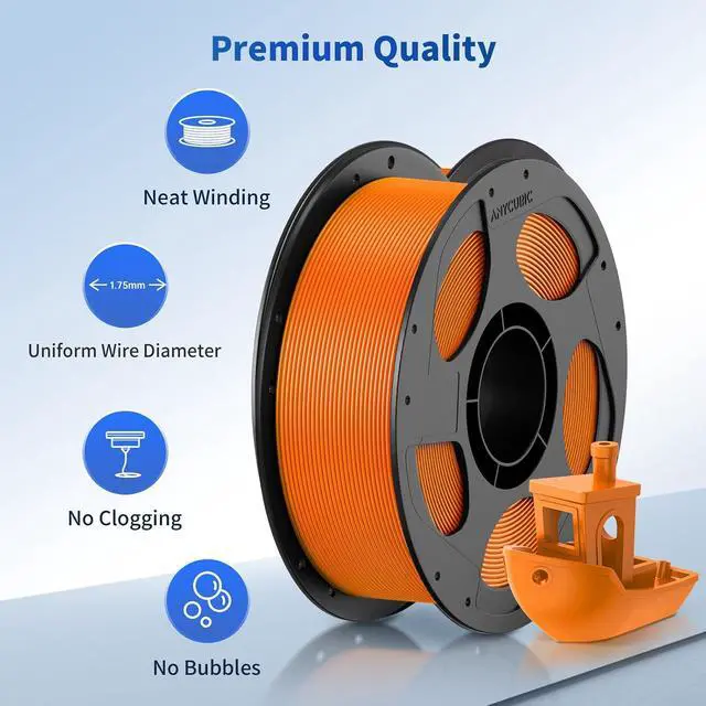 Alt view image 2 of 7 - PLA Filament 1.75mm Bundle, 3D Printer Filament 1.75mm Dimensional Accuracy +/- 0.02mm, 1KG Spool, Black, White, Texture Grey, Clear, Red, Blue, Green, Orange, Yellow, Purple, 10KG in Total
