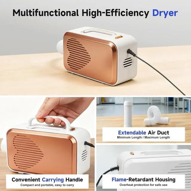 Alt view image 5 of 7 - 2-Tier 3D Printer Filament Storage Box with Active External Dryer