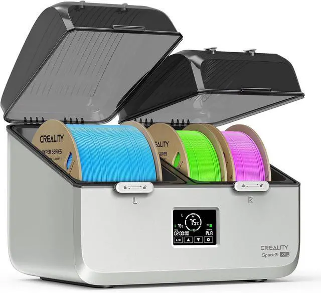 Main image of Space Pi X4L Filament Dryer Box,4 Spool Capacity with Dual Independent Chambers,75°C Heating & Smart Energy-Saving Mode,Fits PLA,PETG,ABS,TPU,PA,etc