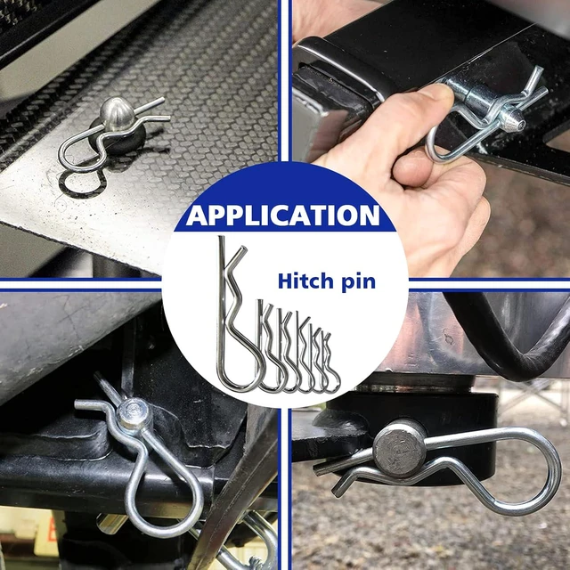 Alt view image 7 of 7 - 202PCS Hitch Pins Clip Pins, Linch and PTO Pins for Trailers Tractors Trucks Towing Mowing, Farm Equipment, Snow Plows, Lawnmowers Garage, Heavy Duty Trailers Accessories Tractor Attachments