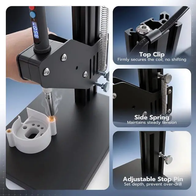 Alt view image 4 of 6 - Vertical Heat Set Insert Tools Kit 200mm Working Height for 3D Printing