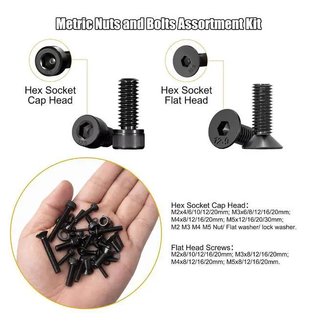 Alt view image 3 of 7 - 4005pcs Metric Screw Assortment, M2 M3 M4 M5 Assorted Screws