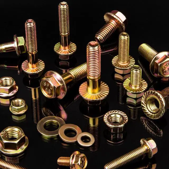 Alt view image 4 of 6 - 521PCS M6 M8 M10 Flange Bolts Assortment Kit Metric Class 8.8 Serrated Hex Cap Flange Hex Bolts Flange Nuts Assorted Set, Coarse Full and Half Threads