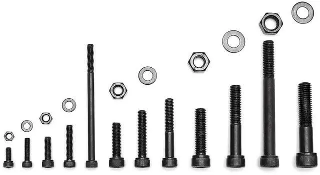 Alt view image 7 of 7 - 434PCS M5 M6 M8 M10 M12 Metric Bolt Assortment for Precision Machinery