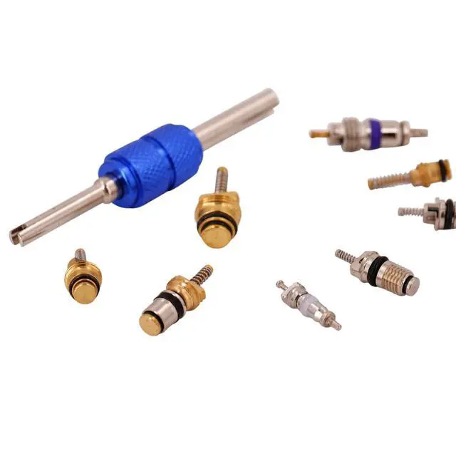Alt view image 2 of 7 - Car A/C Repair Kit - O-Ring Set + AC Valve Cores