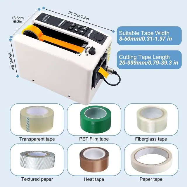 Alt view image 3 of 7 - Automatic Tape Dispenser Cutter, 999mm Length