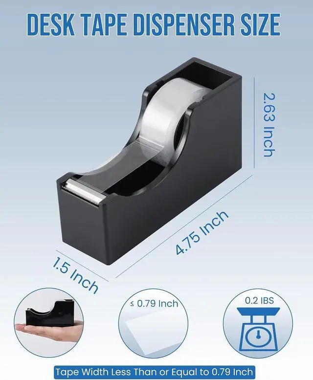 Alt view image 2 of 7 - Bulk Tape Dispenser Set, 120 Rolls Clear Tape, 3/4 x 1000 Inches